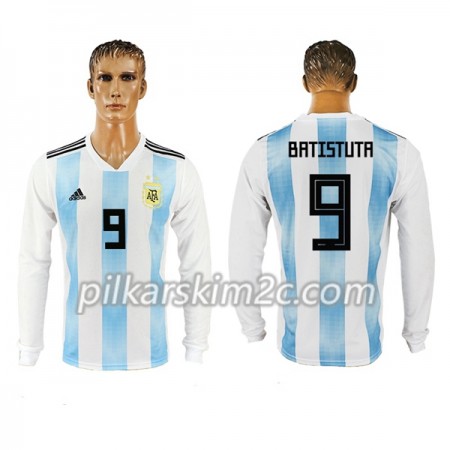 Koszulka Argentyna Batistuta 9 Główna Mistrzostwa Świata 2018 - Koszulki Piłkarskie(L/S)